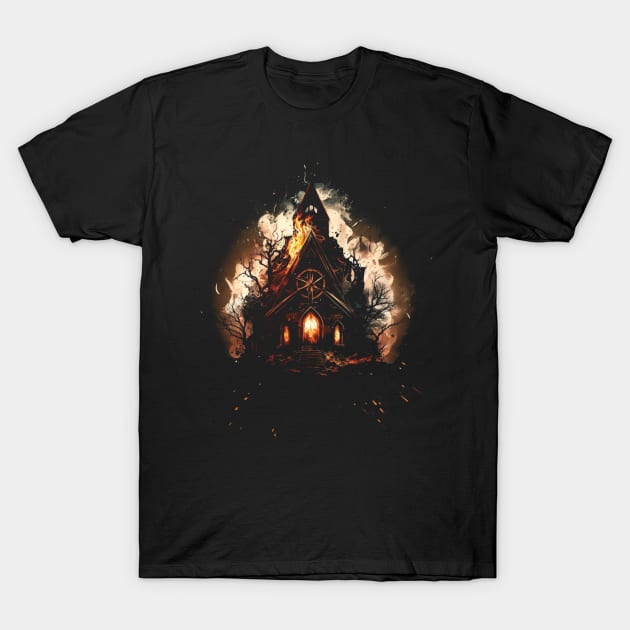 BURNING CH T-Shirt by Follow The Blood